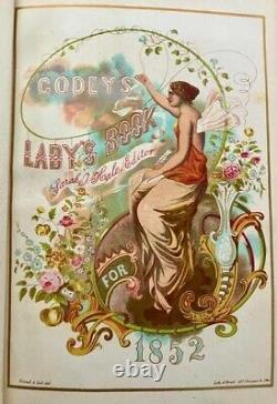 Rare Antique Godey's Lady's Book. 1852. Vol. 41-45