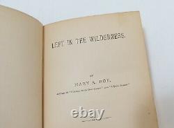 Rare Antique Hardcover Book Left in the Wilderness by Mary Roe