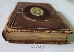 Rare Antique Hardcover Book The Moss Rose 1850 See Pics and Description