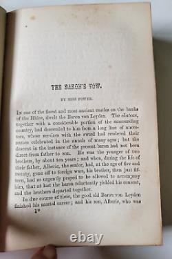 Rare Antique Hardcover Book The Moss Rose 1850 See Pics and Description