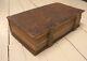 Rare Antique Huge Book, Brass Clasps, Russian Orthodox-triodon Leather On Wood