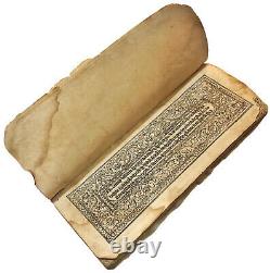 Rare Antique Indian Paper Manuscript Book Hindi or Sanskrit Ca. 1500-1700s