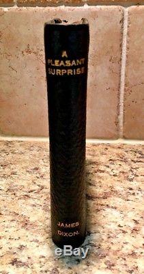 Rare Antique James Dixon & Sons Asprey Secret Book Hip Flask c. 1910 England