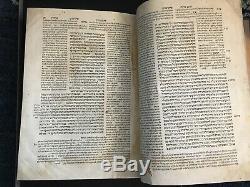 Rare Antique Jewish Book Talmud 1583 Constantinople Tractate Sanhedrin