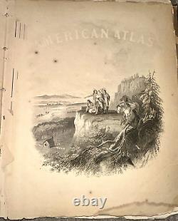 Rare Antique Johnson's New Illustrated Atlas of the World 1866 Religious Denom