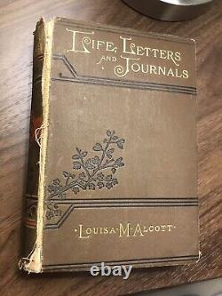 Rare Antique? LOUISA MAY ALCOTT Hard Cover Library Staging Decor Lot