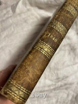 Rare Antique Leather Bound Book of Peterson's Ladies' National Magazine 1848