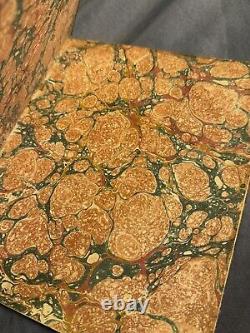 Rare Antique Leather Bound Religious Book Life of Jesus Christ 1820 Illustrated