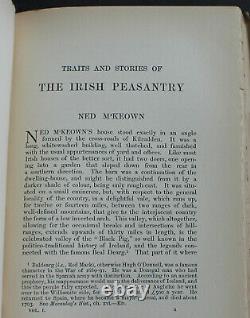 Rare Antique Old 2 Volume Book Set Irish Stories 1896 Illustrated Scarce Work
