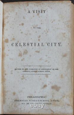 Rare Antique Old Book A Visit To Celestial City 1845 Illustrated Religion Scarce