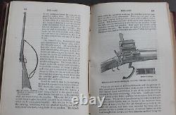 Rare Antique Old Book America Industry Watches Firearms Coinage 1872 Illustrated