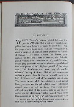 Rare Antique Old Book Belshazzar Fall Of Babylon 1902 Illustrated Legend Tale