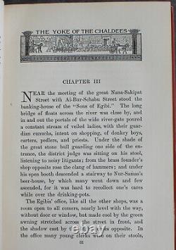 Rare Antique Old Book Belshazzar Fall Of Babylon 1902 Illustrated Legend Tale