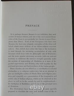 Rare Antique Old Book Benares Sacred City India 1905 Illustrated Occult Gods