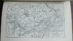 Rare Antique Old Book Canada 1912 Illustrated Maps Pioneers Geography Indians