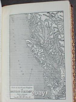 Rare Antique Old Book Canada 1912 Illustrated Maps Pioneers Geography Indians