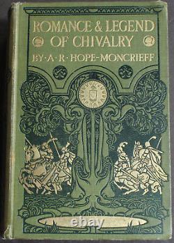 Rare Antique Old Book Chivalry 1920 Illustrated King Arthur Medieval Legend