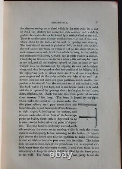Rare Antique Old Book Country Life Agriculture Landscape Garden 1859 Illustrated