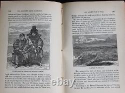 Rare Antique Old Book Deadly Arctic Expedition 1883 Illustrated Journal + Map
