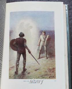 Rare Antique Old Book Epic Heroes 1927 Illustrated Celtic Greek Robin Hood WithDJ