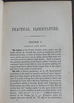 Rare Antique Old Book Florist Plants 1869 1st Illustrated Garden Nature Scarce