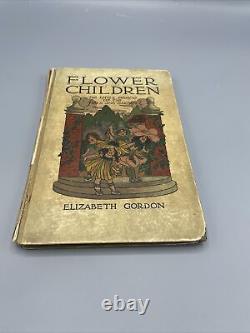 Rare Antique Old Book Flower Children 1910 Illustrated Fairy Nature Tale Poems