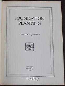 Rare Antique Old Book Foundation Planting 1937 Illustrated Layouts Design Nature