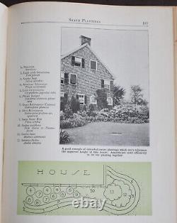 Rare Antique Old Book Foundation Planting 1937 Illustrated Layouts Design Nature