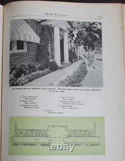 Rare Antique Old Book Foundation Planting 1937 Illustrated Layouts Design Nature