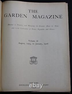 Rare Antique Old Book Gardens & Gardening 1906 Illustrated Nature Plants Scarce