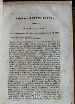 Rare Antique Old Book George Washington Speeches 1819 Founding Fathers Hamilton