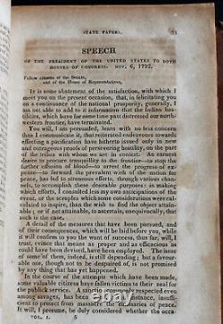 Rare Antique Old Book George Washington Speeches 1819 Founding Fathers Hamilton
