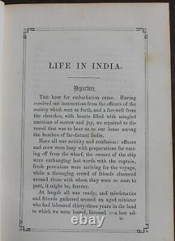 Rare Antique Old Book India 1855 Illustrated Calcutta Gods Occult Hindu Caste