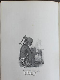 Rare Antique Old Book India 1855 Illustrated Calcutta Gods Occult Hindu Caste