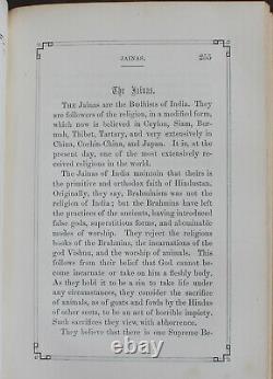 Rare Antique Old Book India 1855 Illustrated Calcutta Gods Occult Hindu Caste