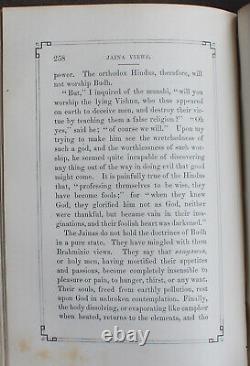 Rare Antique Old Book India 1855 Illustrated Calcutta Gods Occult Hindu Caste