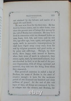 Rare Antique Old Book India 1855 Illustrated Calcutta Gods Occult Hindu Caste