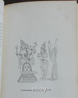 Rare Antique Old Book India 1855 Illustrated Calcutta Gods Occult Hindu Caste