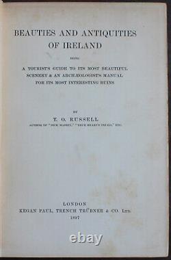 Rare Antique Old Book Ireland 1915 Illustrated Dublin Galway Belfast Cork Scarce