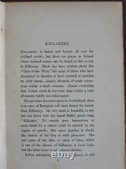 Rare Antique Old Book Ireland 1915 Illustrated Dublin Galway Belfast Cork Scarce