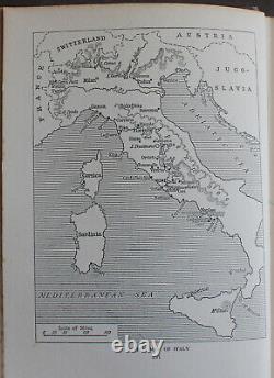 Rare Antique Old Book Italy 1927 Illustrated Genoa Rome Milan Venice Naples +