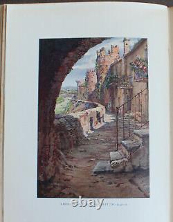 Rare Antique Old Book Italy 1927 Illustrated Genoa Rome Milan Venice Naples +