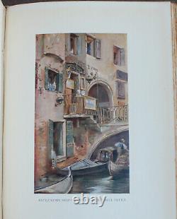 Rare Antique Old Book Italy 1927 Illustrated Genoa Rome Milan Venice Naples +