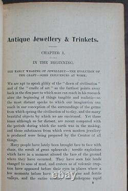 Rare Antique Old Book Jewelry & Trinkets 1919 Illustrated Roman Celtic Chinese