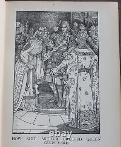 Rare Antique Old Book King Arthur 1923 Illustrated Legend Knight Merlin Scarce