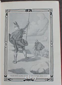 Rare Antique Old Book King Arthur Robin Hood Vikings 1907 Illustrated Fairy Tale