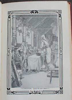 Rare Antique Old Book King Arthur Robin Hood Vikings 1907 Illustrated Fairy Tale