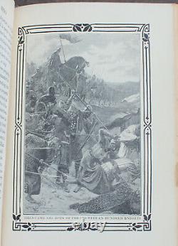 Rare Antique Old Book King Arthur Robin Hood Vikings 1907 Illustrated Fairy Tale