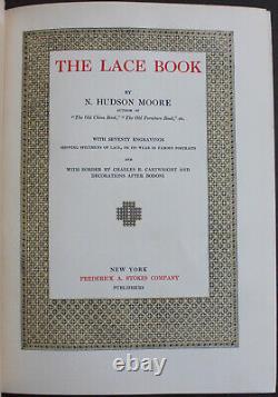 Rare Antique Old Book Lace 1904 Illustrated Italian Spanish Irish Fashion