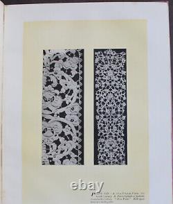 Rare Antique Old Book Lace 1904 Illustrated Italian Spanish Irish Fashion